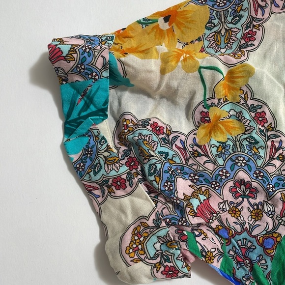 JOHNNY WAS Jade floral short sleeve button down - Picture 2 of 5